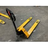 Pallet Jack: Uline 5,500lbs 48 x 27", Yellow (Located East Rutherford, NJ) (NOTE: REMOVAL 2-DAYS