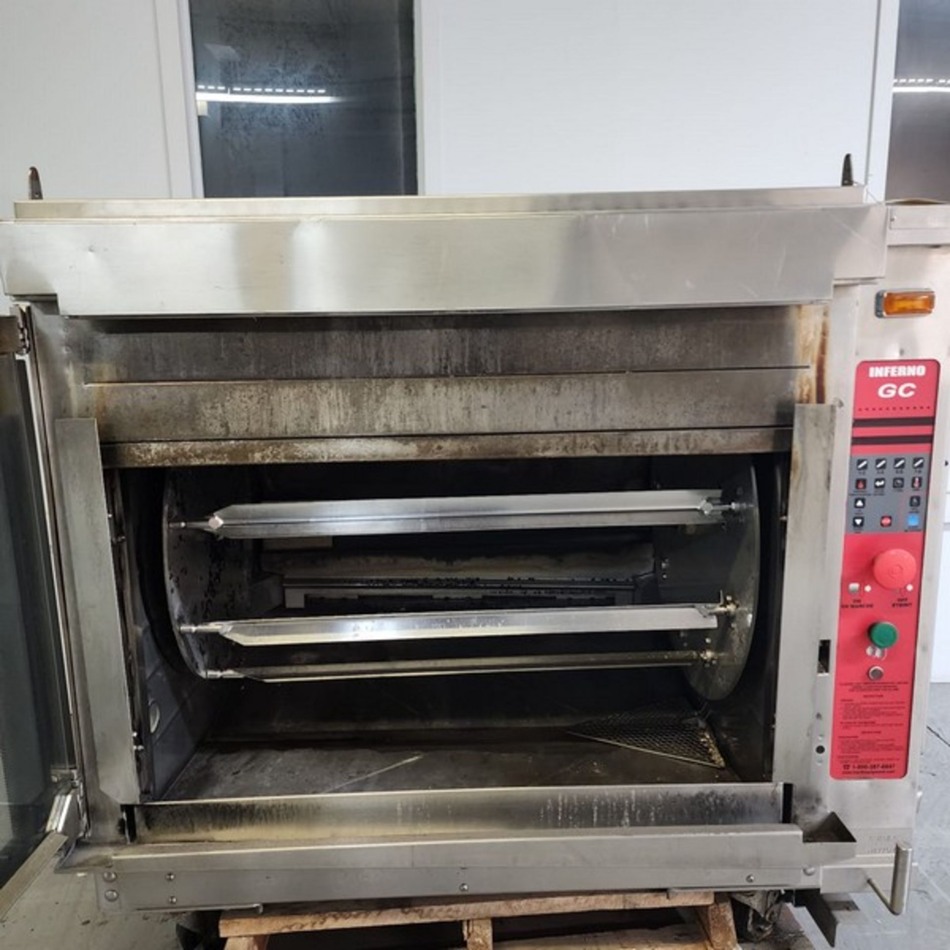 Hardt Oven Model Inferno-3500Gaz. Chicken Roaster. Serial Number 12073k. 120 volts, 60 hz, 1ph, 12