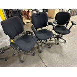 Chairs: LOT (3) Secretary Styles w/arms (Located East Rutherford, NJ) (NOTE: REMOVAL 2-DAYS ONLY