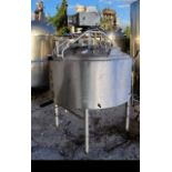 Paul Mueller Aprox. 500 Gallon S/S Steam Jacketed Cone Bottom Processor with Scrape Surface
