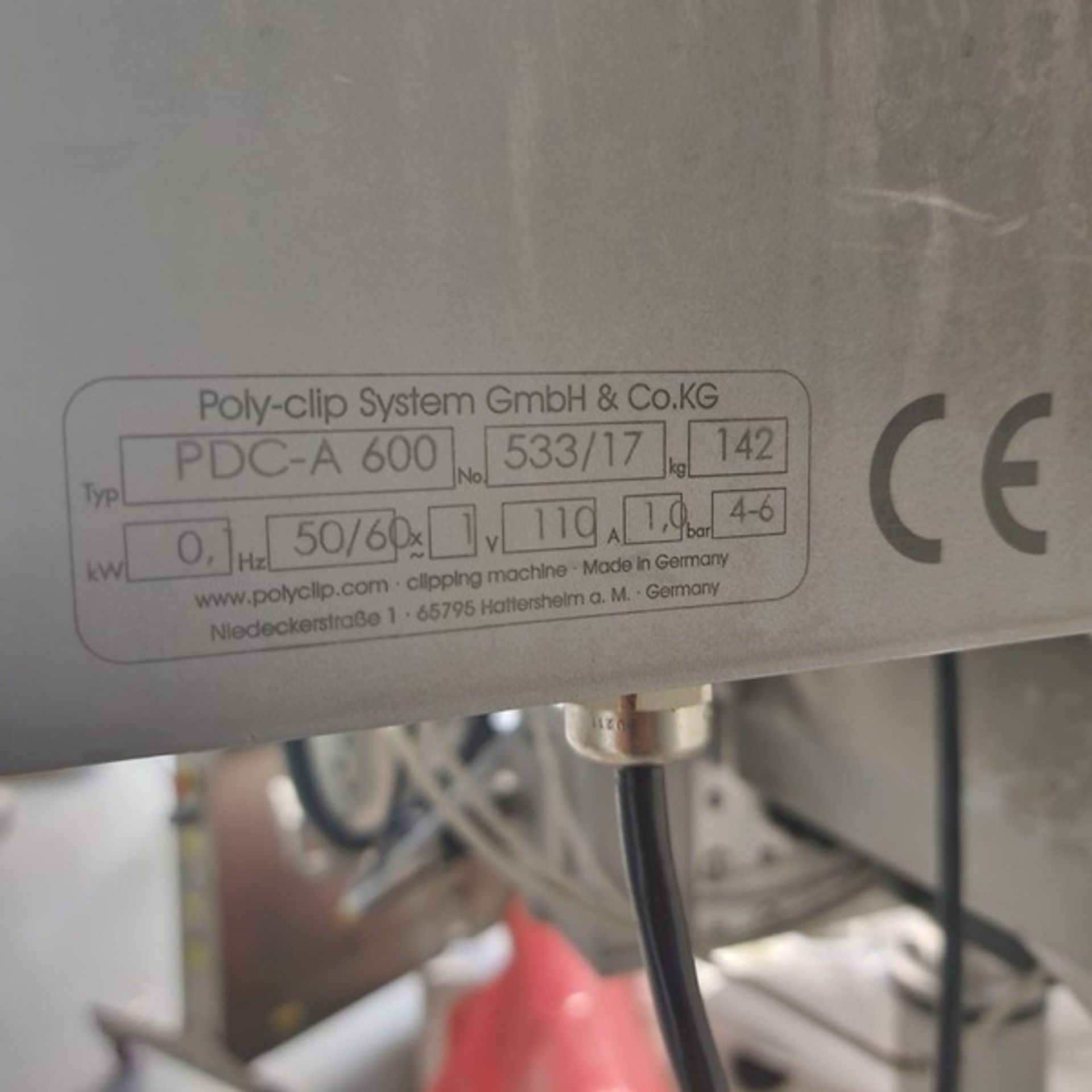 Poly Clip System PDC-A 600 110 volts 1 phase (Inv. #301F) (Loading Fee $950) (Located Huntingdon, - Image 6 of 6