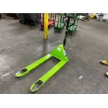 Pallet Jack: Uline 5,500lbs 48 x 27", Lime (Located East Rutherford, NJ) (NOTE: REMOVAL 2-DAYS