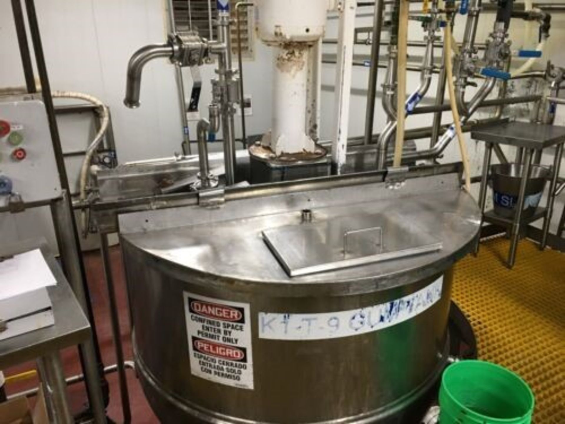 Groen 500 Gallon Stainless Steel Kettle, 40 PSI Steam Jacketed, Washdown Motor 20HP, 208/230/460v - Image 2 of 4
