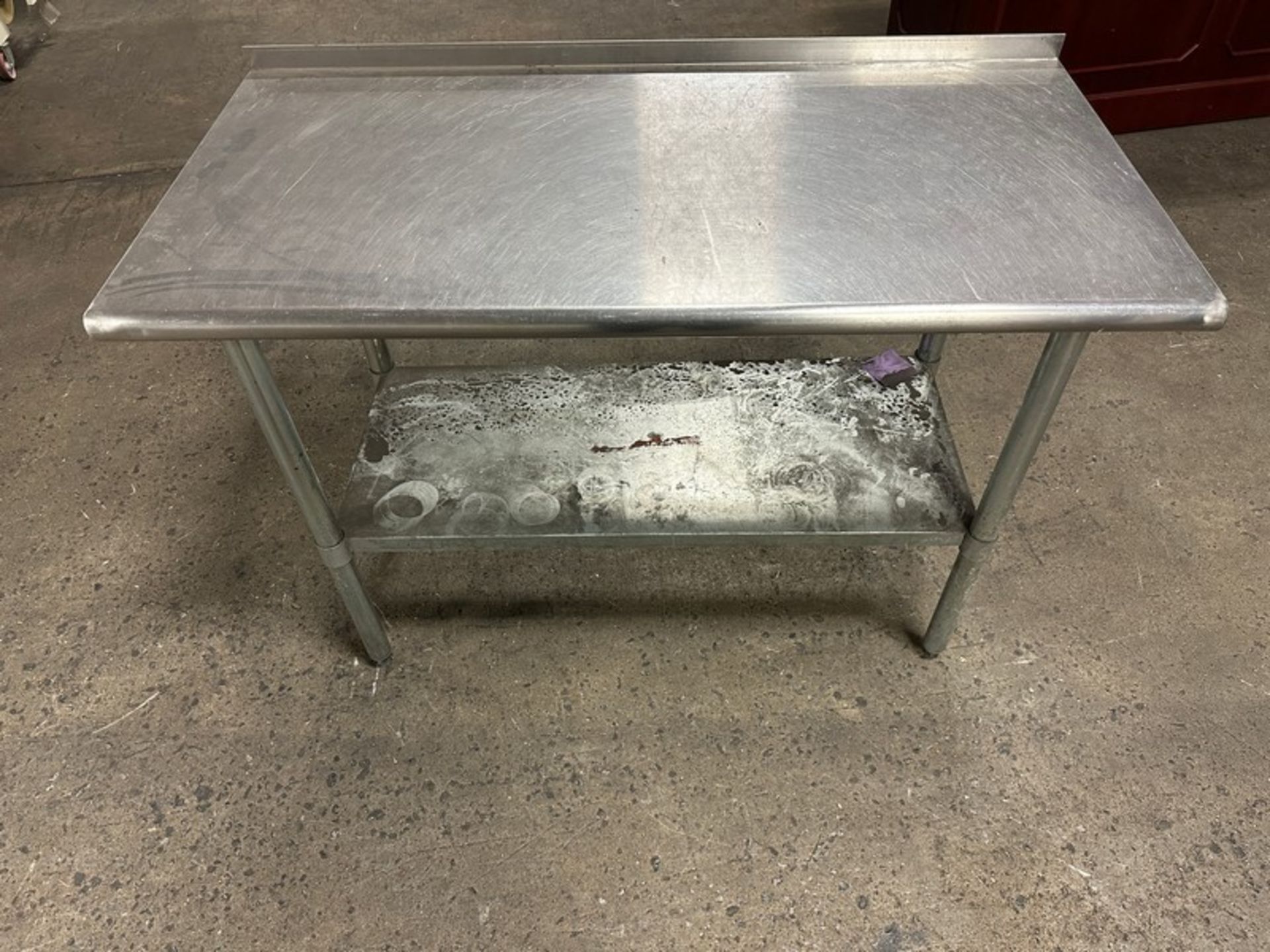 Table: Stainless steel 48" x 24" (Located East Rutherford, NJ) (NOTE: REMOVAL 2-DAYS ONLY THURSDAY/