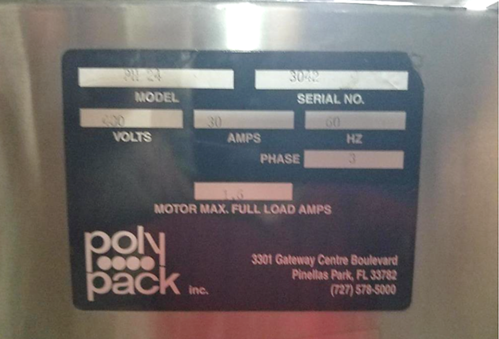 Poly Pack Automatic Inline Shrink Bundler System, Model PH-24, S/N 3042, All S/S Construction, 24" - Bild 6 aus 6