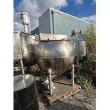 Groen 250 Gallon Stainless Steel Dual Agitation Scrape Surface Jacketed Kettle, 316 Stainless