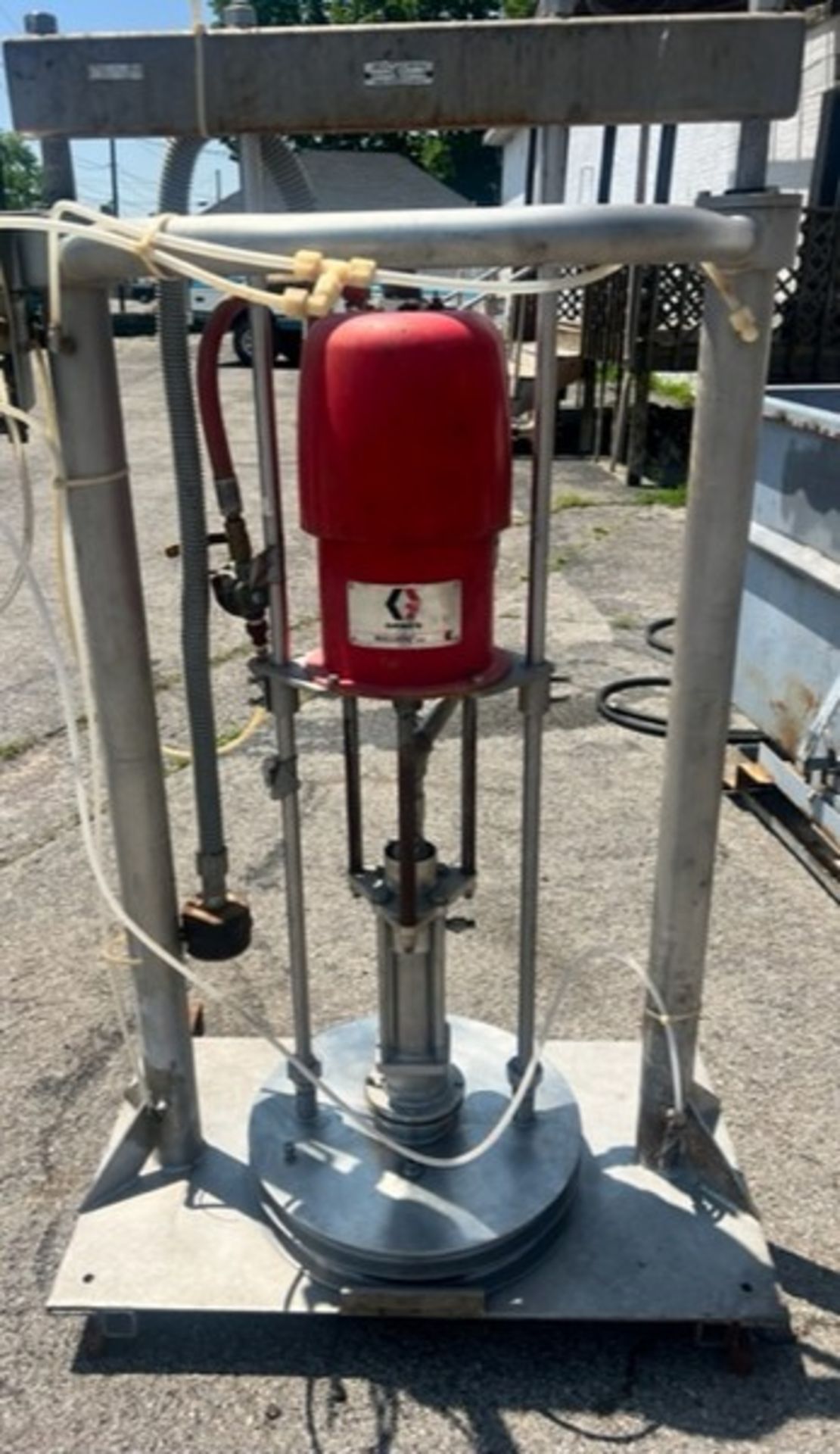Graco Barrel Pump, Series L91, S/N W110, Stainless Structure (Load Fee $100) (Located Harrodsburg,
