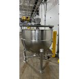 Groen 200 Gal. Sanitary S/S Jacketed Mixing Kettle with Sweep, Scrape Mixer (Located Rahway, NJ)