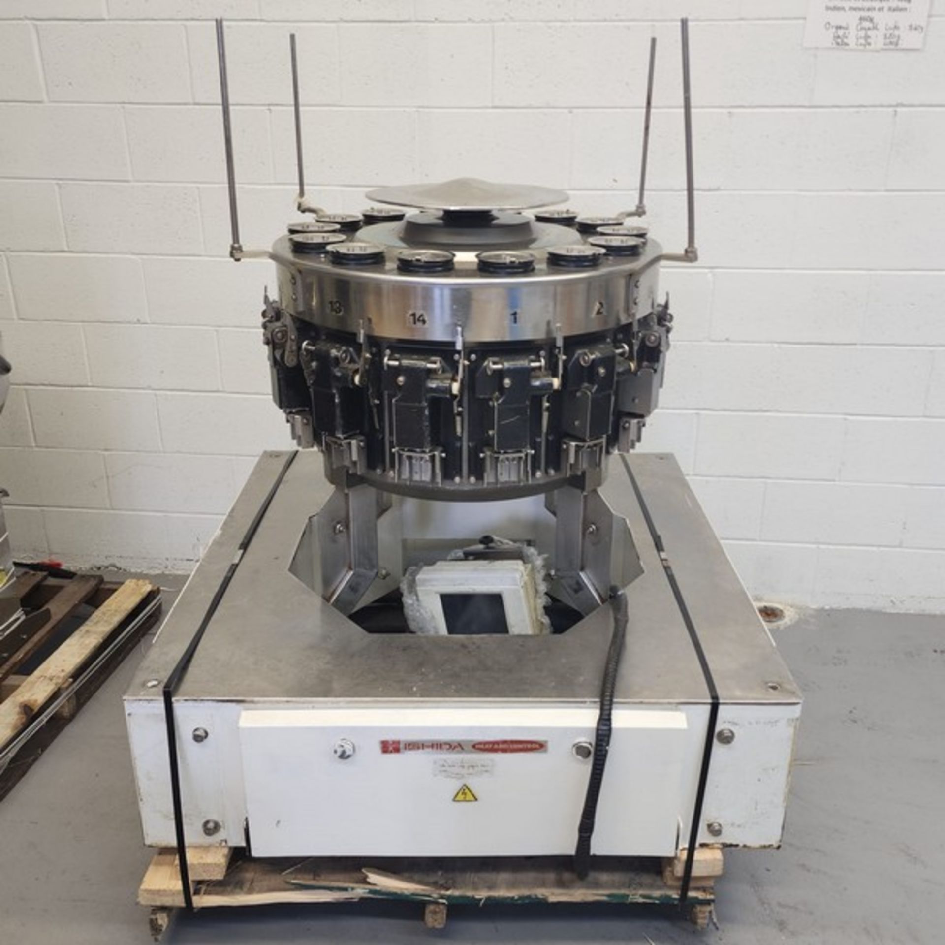 Ishida Radial scale 14 heads 208 volts 3 phase (complete) (Inv. #301C) (Loading Fee $200) (Located