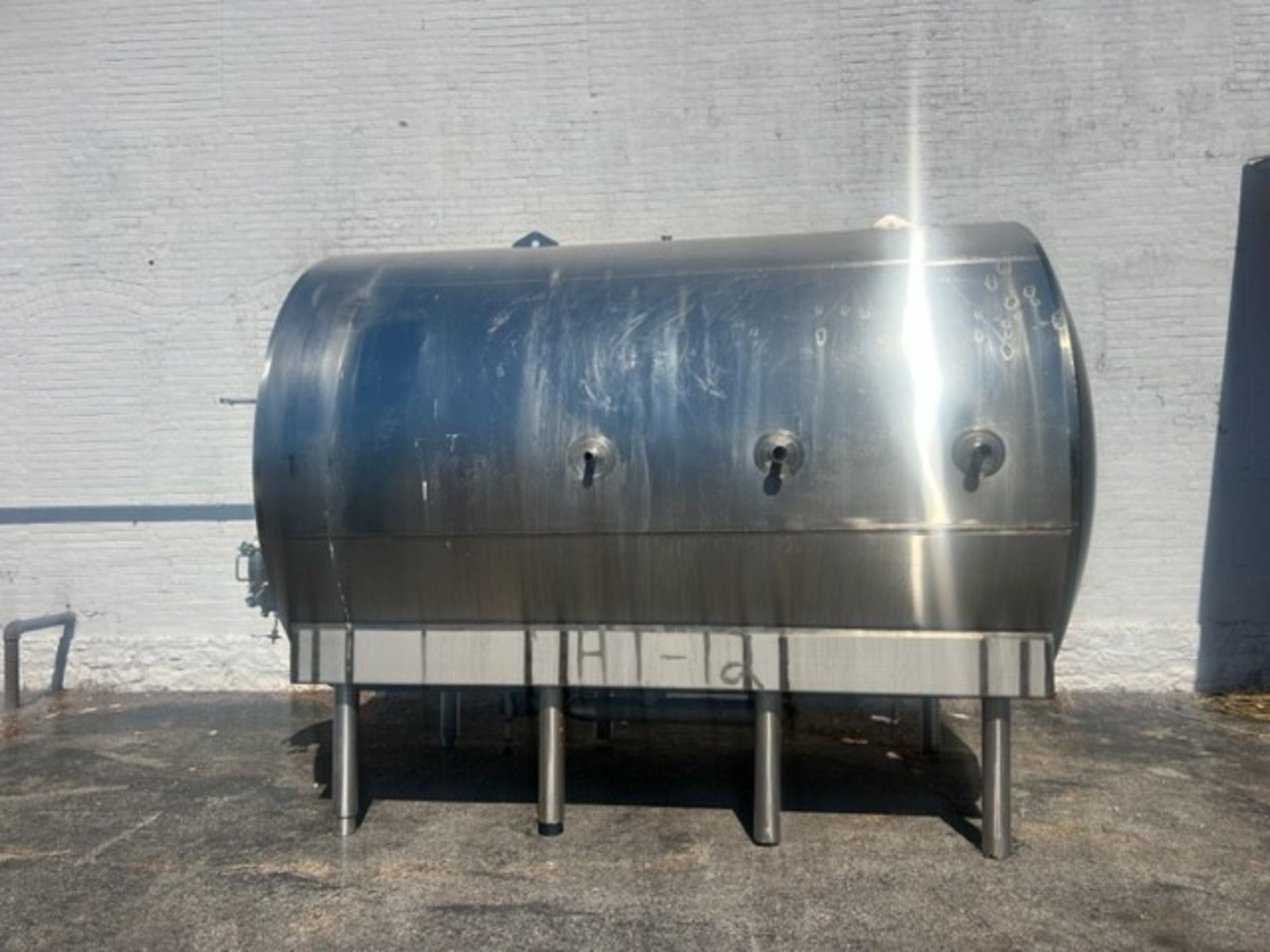 Cherry Burrell All Stainless 3,000 Gal. Horizontal Jacketed Aseptic Storage Tank, S/N E-044-95, High