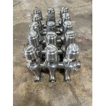 Tri-Clover 15-Valve S/S Air Valves in Cluster, Model 361-10W-20-3-316L, S/N 247496-01 (Load Fee $