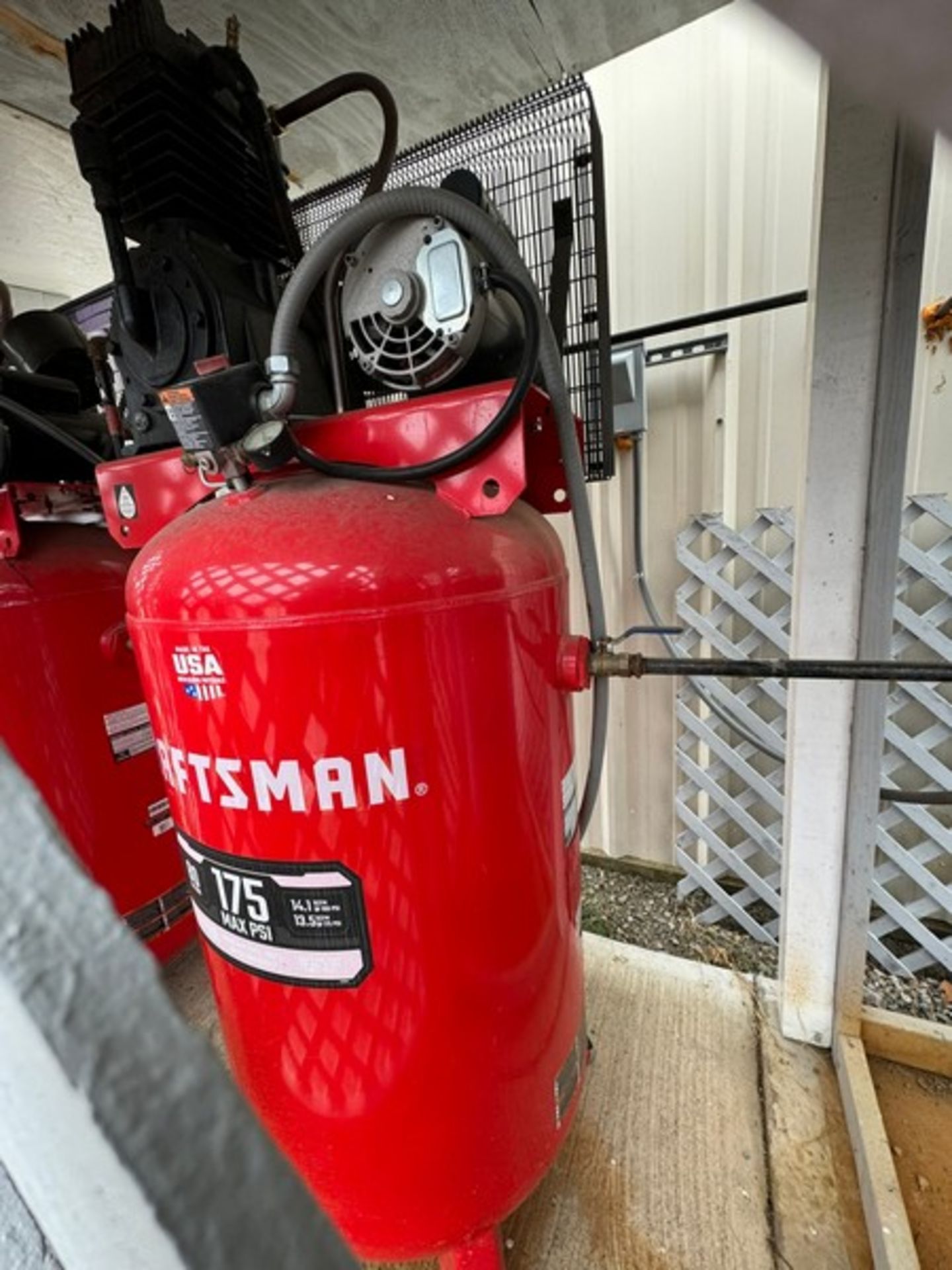 Craftsman Air Compressor, with 80 Gal. Vertical Air Receiving Tank, with Air Dryer (LOCATED MOUNT