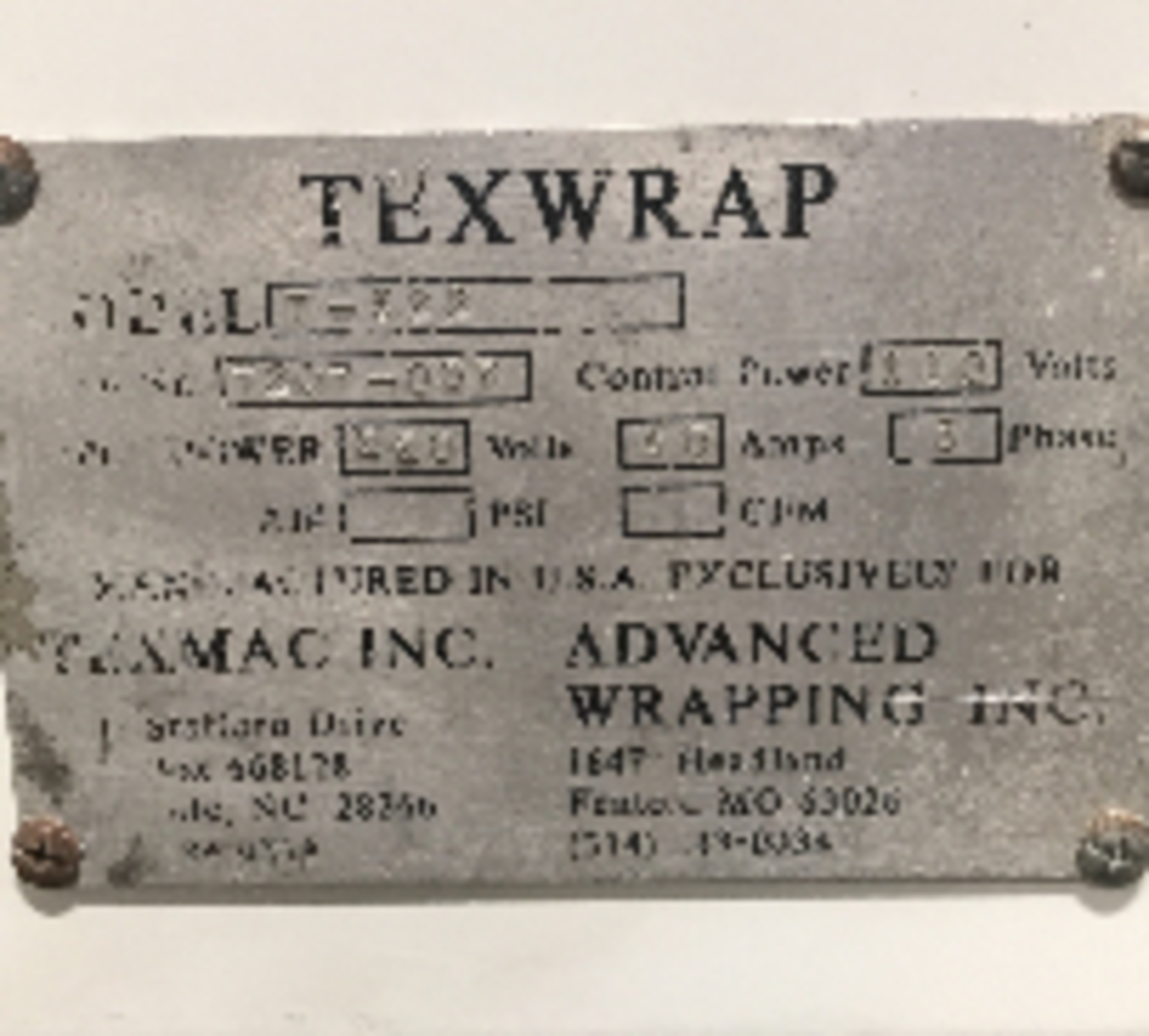 Texwrap Side Seal Automatic Shrink Wrapper, Model 1810EH (Located Fort Worth, TX) - Image 4 of 4