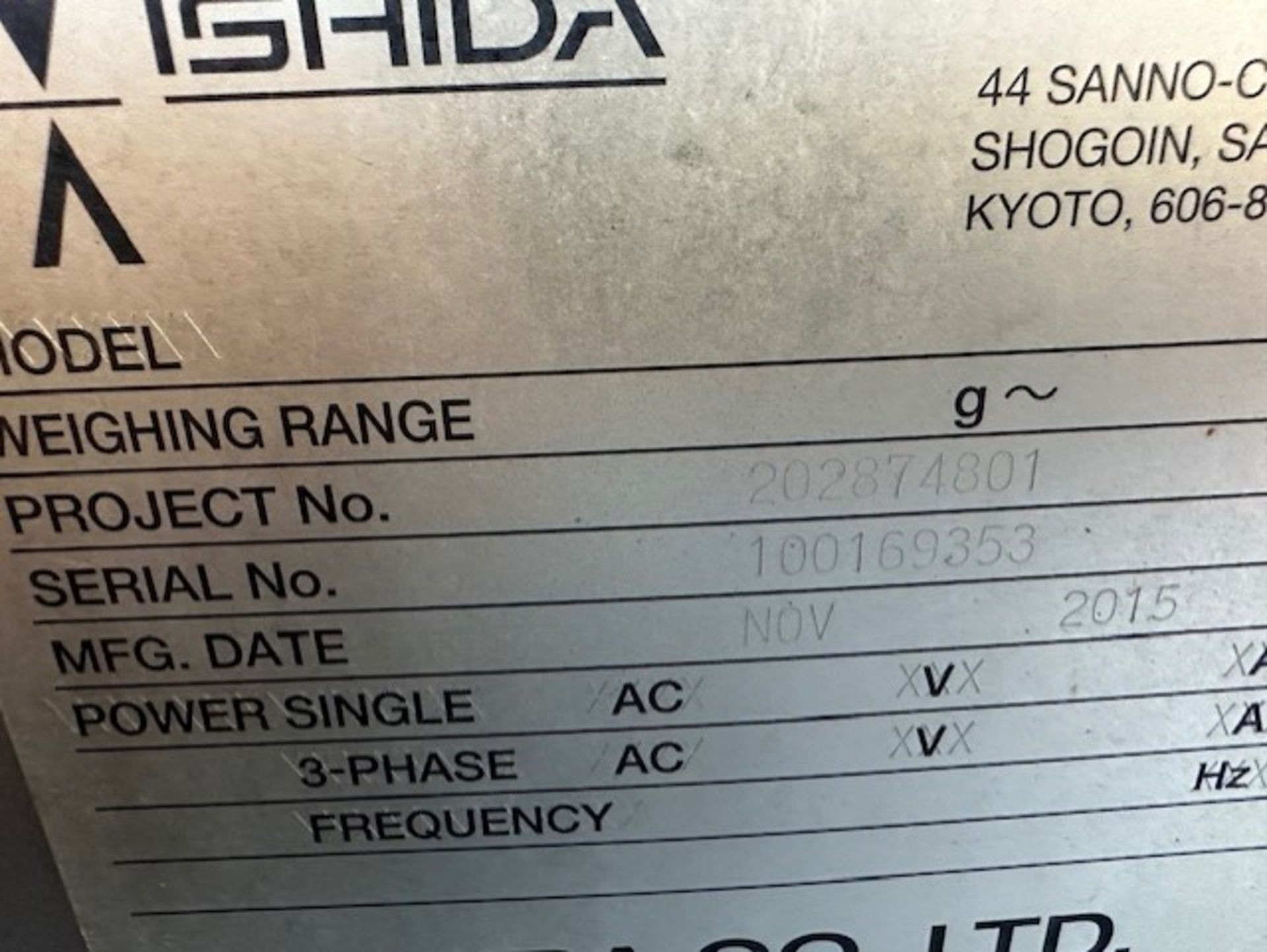 Ishida Scale - YOM 2015- Serial 100169353 -14 Bucket - CCW-M-214W-S/70-WP - Image 3 of 4
