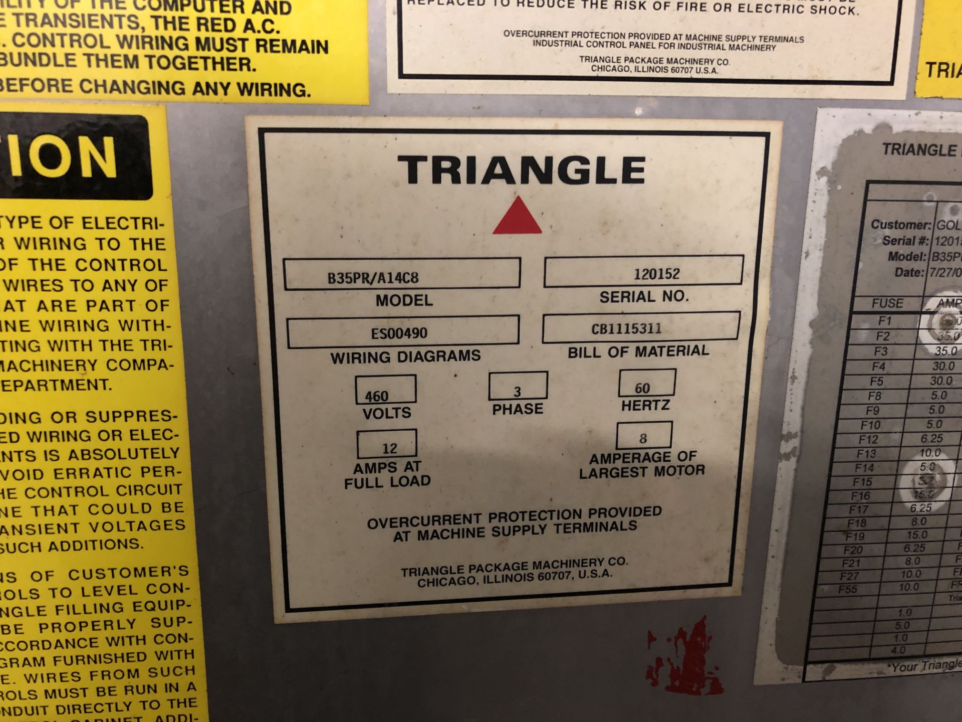 Triangle Bagger (2) - Model B3PR/A14C8- Serial 120152 - Image 4 of 11