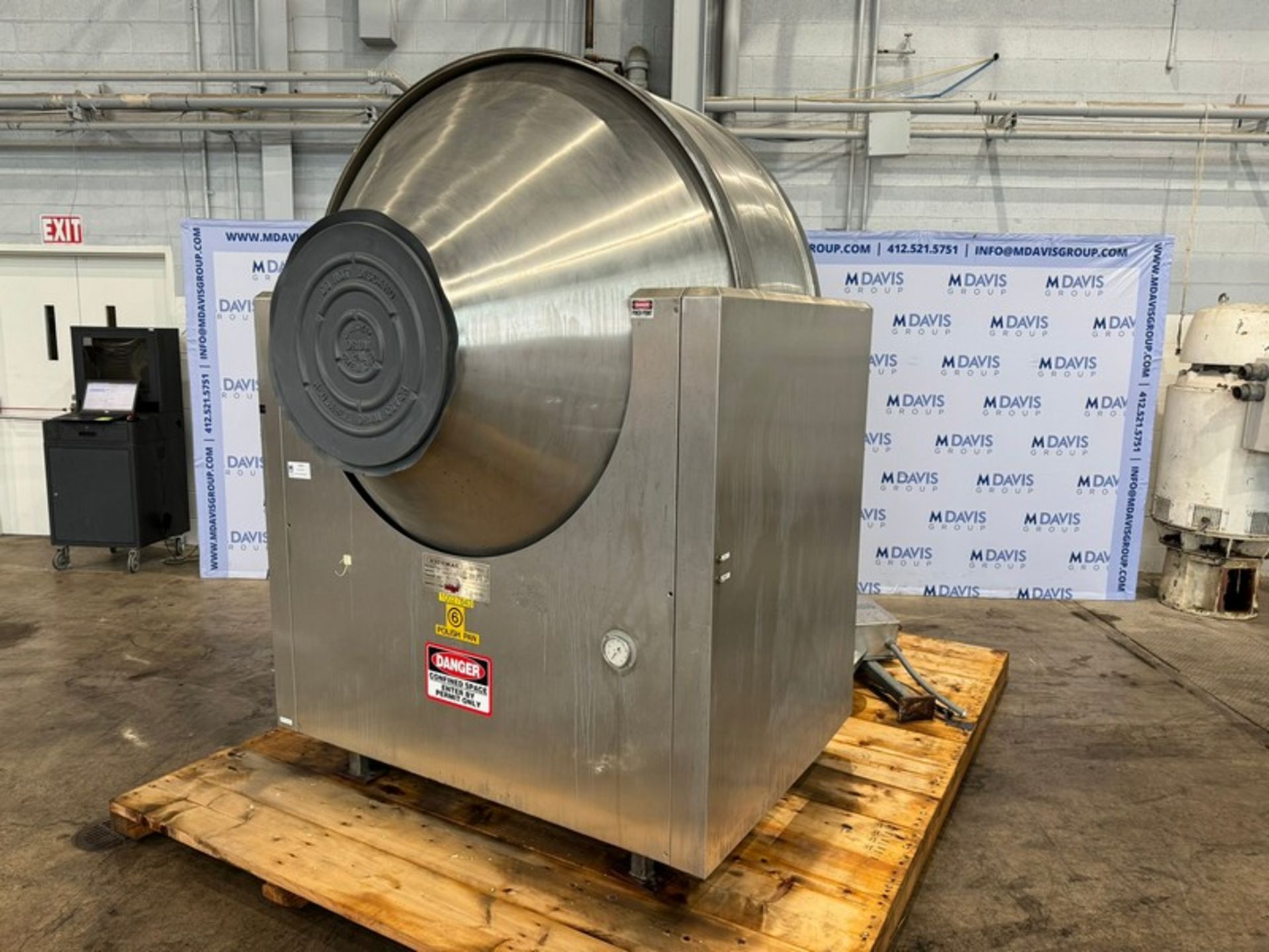 Nicomac S/S Coating Pan, M/N NICOMATIC PAN, S/N 7957/10/91/4, Size or Type: CVN 350, Design Data: - Image 2 of 10