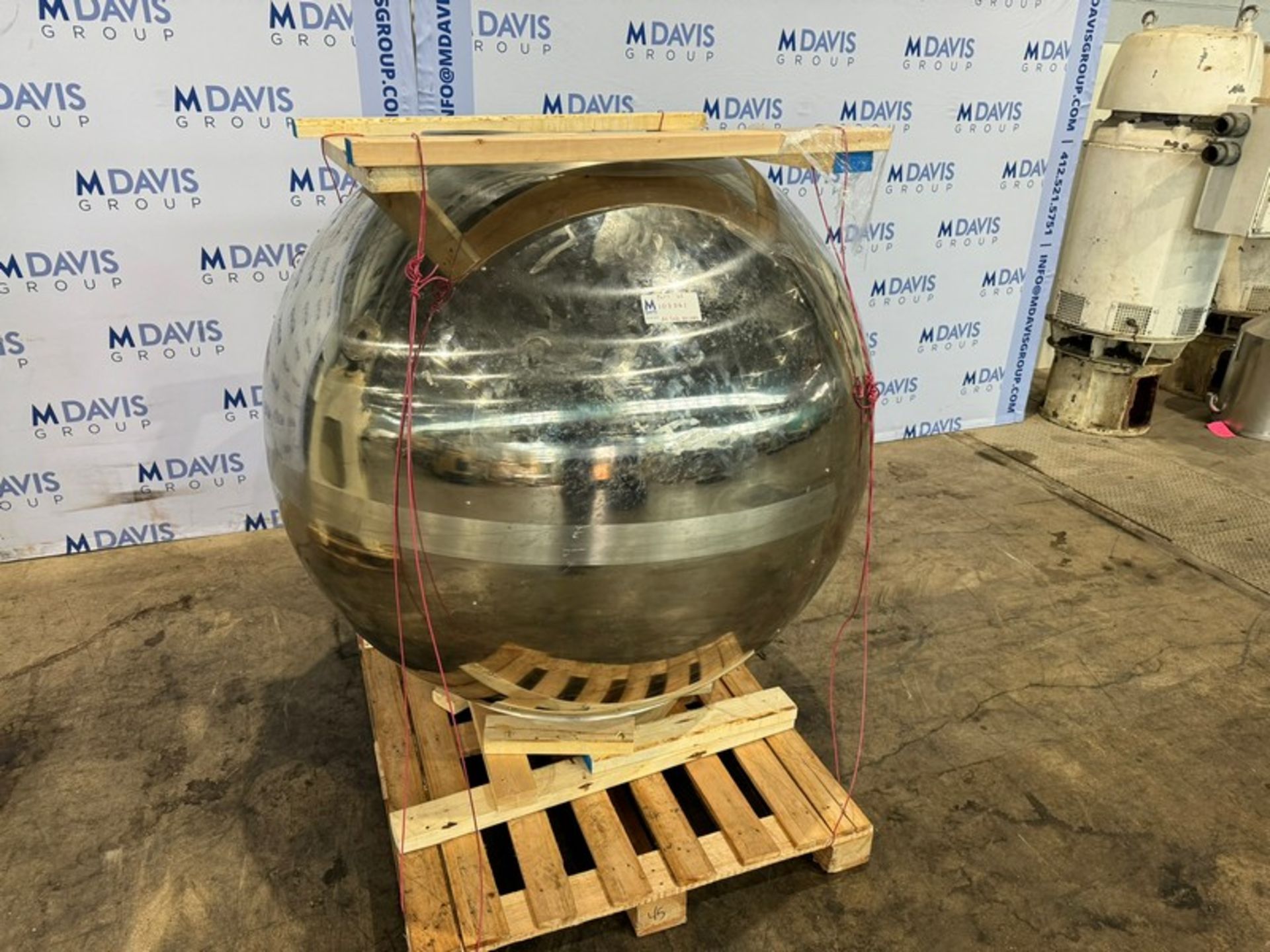 S/S Panning Ball, with Base, Includes 3 hp Agitation & Drive, with NORD Motor, 230/460 Volts, - Image 5 of 17