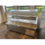 Traulsen Refrigerated Display Case Overall Dims.: Aprox. 80" L x 36" W x 59" H, with S/S Bottom (