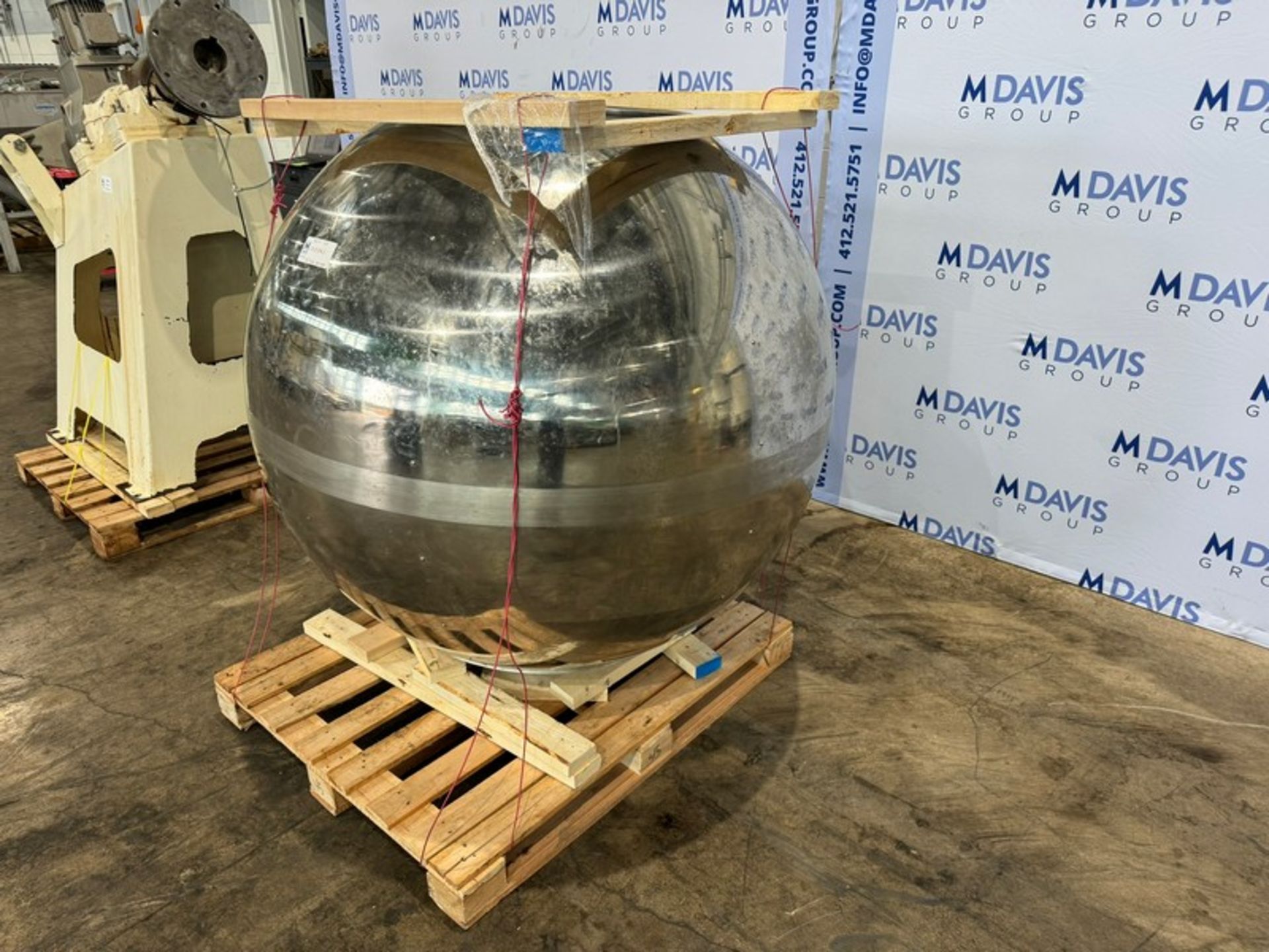 S/S Panning Ball, with Base, Includes 3 hp Agitation & Drive, with NORD Motor, 230/460 Volts, - Image 6 of 17