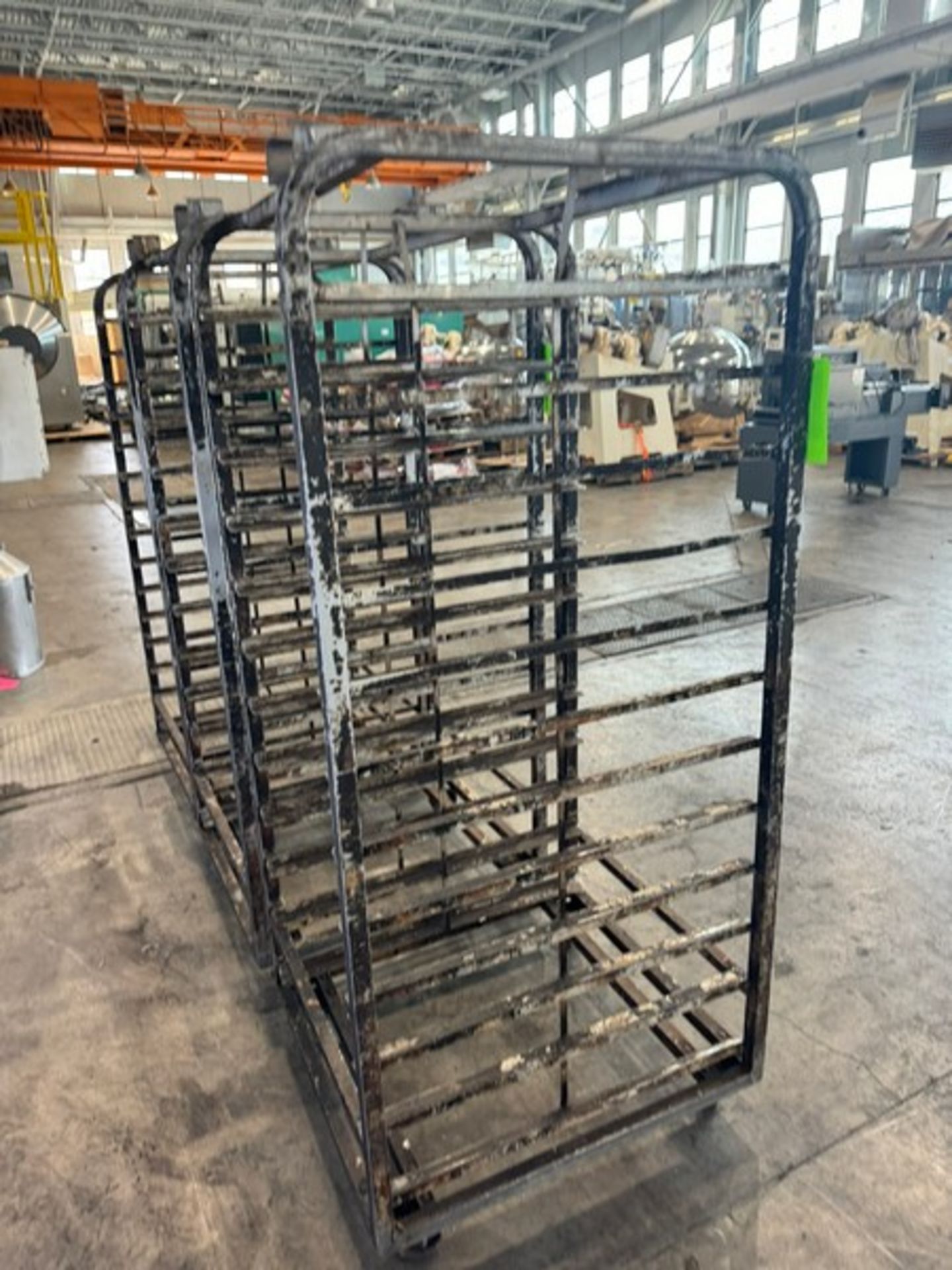 (3) Oven Racks, with Top Mounted Rack System to Attach to Oven, Mounted on Casters (INV#103076) ( - Image 3 of 4