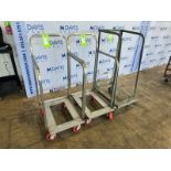 (3) Aluminum Pan Racks, Assorted Sizes, Mounted on Casters (INV#103075) (Located @ the MDG Auction