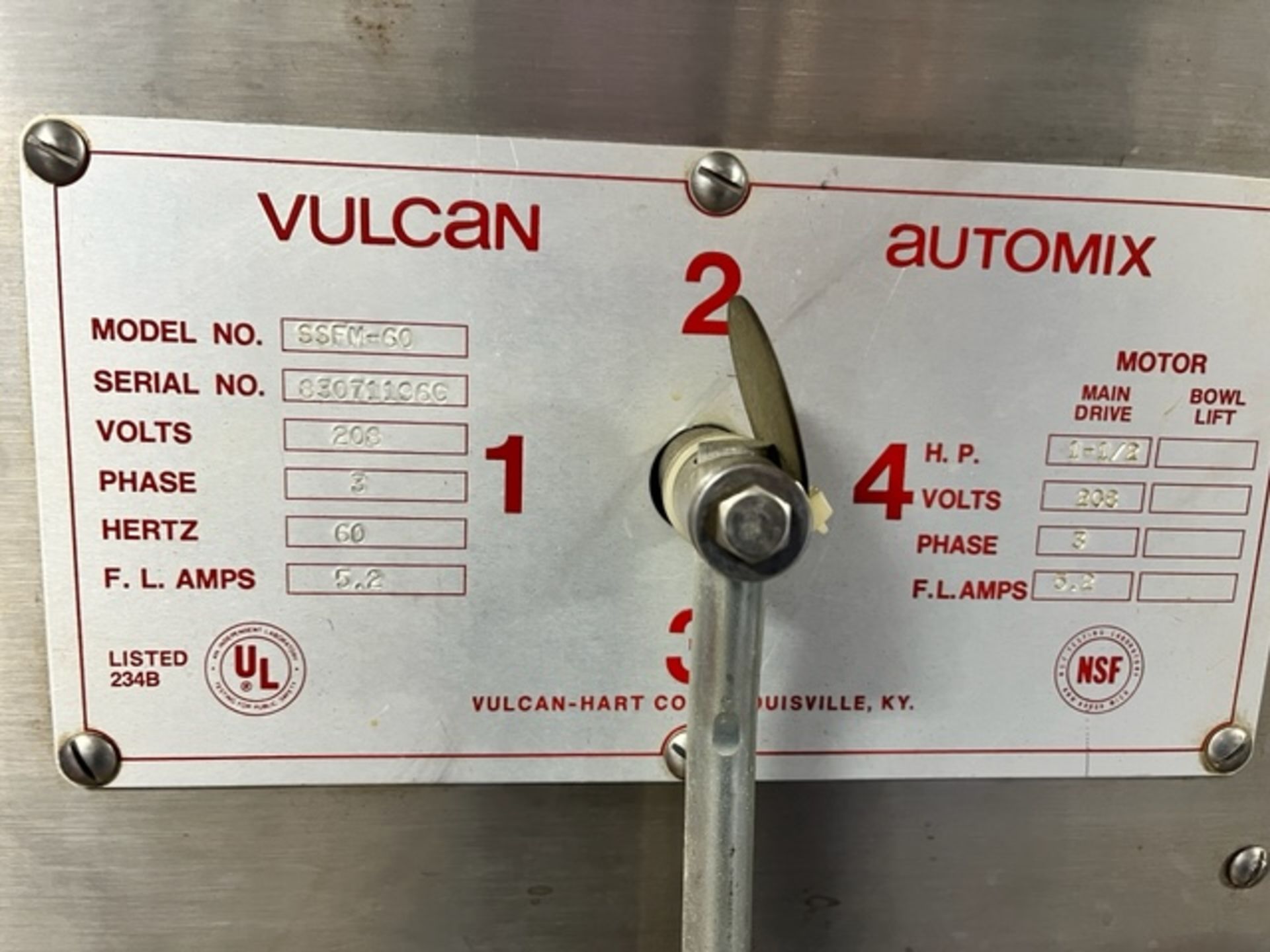 Vulcan Bakery Mixer - Image 3 of 6