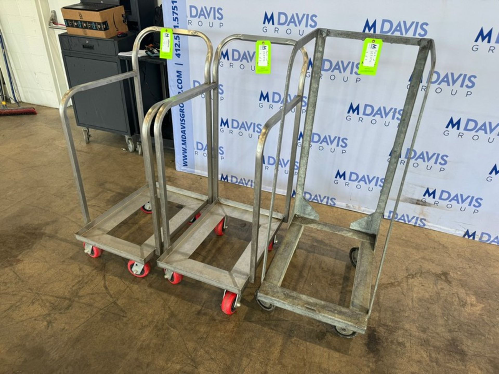 (3) Aluminum Pan Racks, Assorted Sizes, Mounted on Casters (INV#103075) (Located @ the MDG Auction - Image 2 of 5