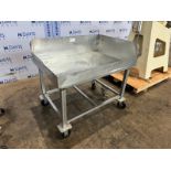 S/S Portable Table & Side Walls, Overall Dims.: Aprox. 54" L x 36" W x 44" H, Mounted on Portable