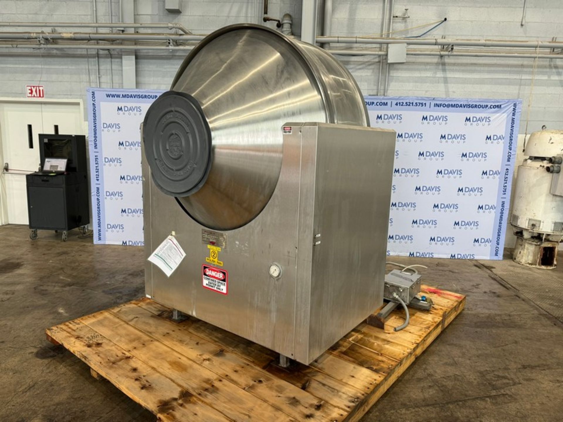 Nicomac S/S Coating Pan, M/N NICOMATIC PAN, S/N 7957/10/91/2, Size or Type: CVN 350, Design Data: - Image 4 of 9