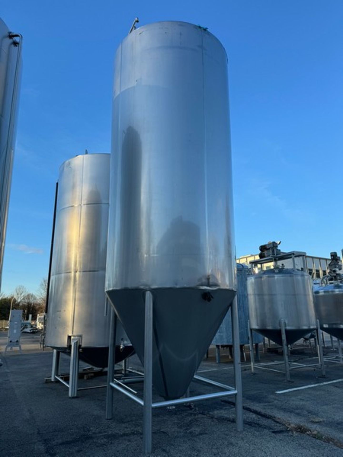 2011 Bera-Plan 100-BBL S/S Fermentation Tank, Aprox. 84" Dia. x 156" Straight Height, with Jacket ( - Image 6 of 17