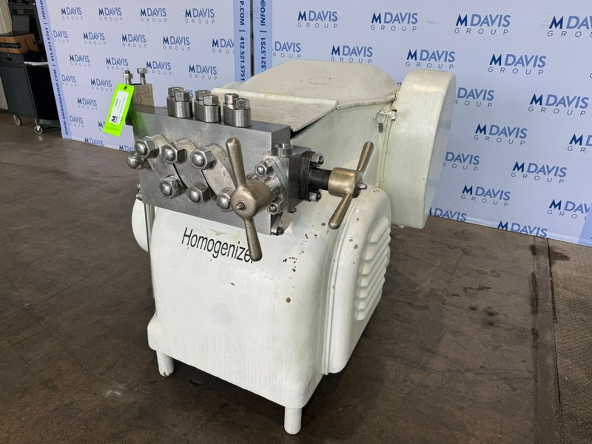 Gaulin Homogenizer, Type: 1500KP12X3PS, S/N 38576057, with 3-Pistons, with 1/0.75 hp S/S Clad