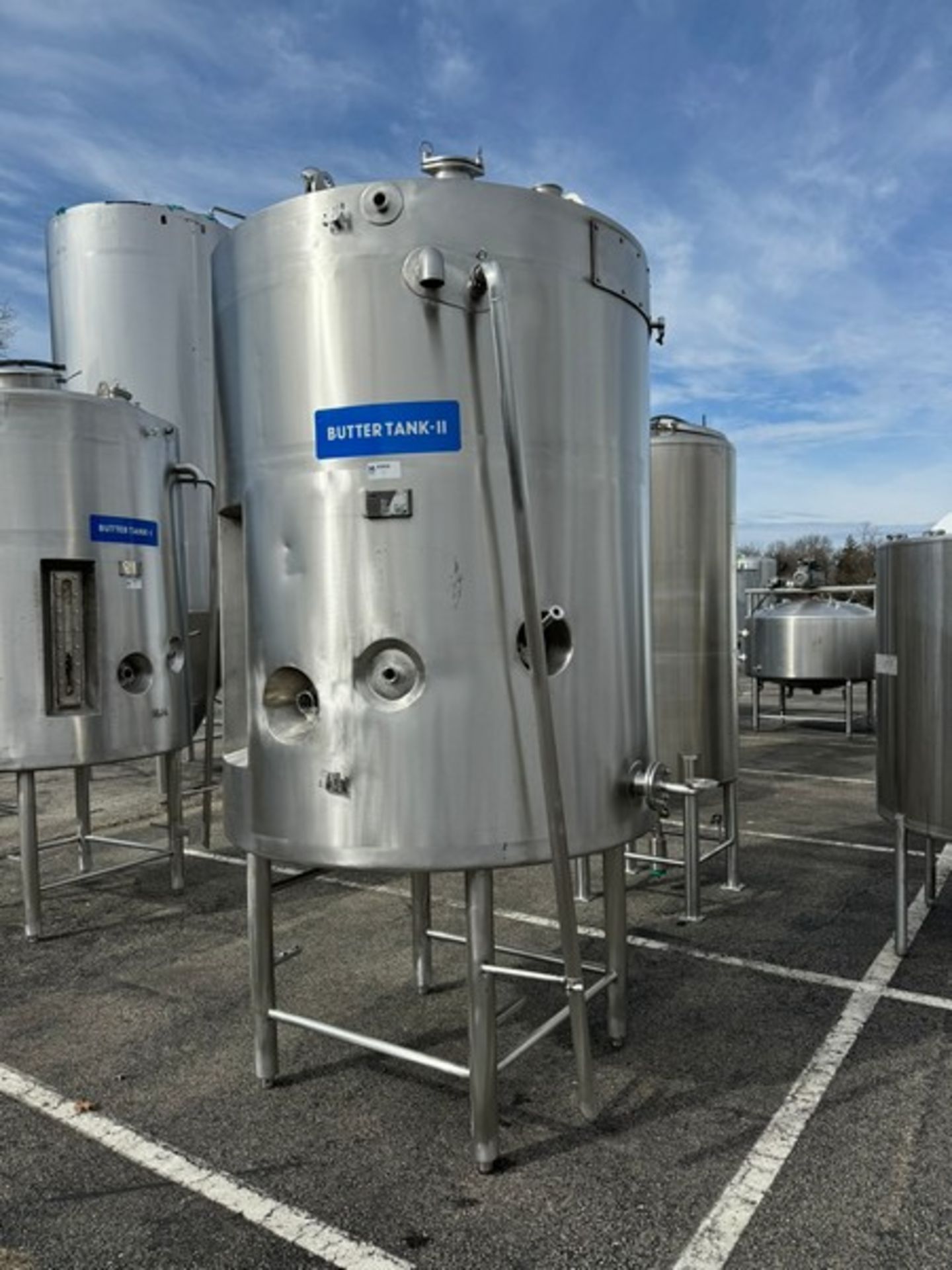 2013-2014 ABC Process Solutions 2,000 LTRS S/S Vertical Butter Tank II, MOC AISI 316, Job No. - Image 2 of 9