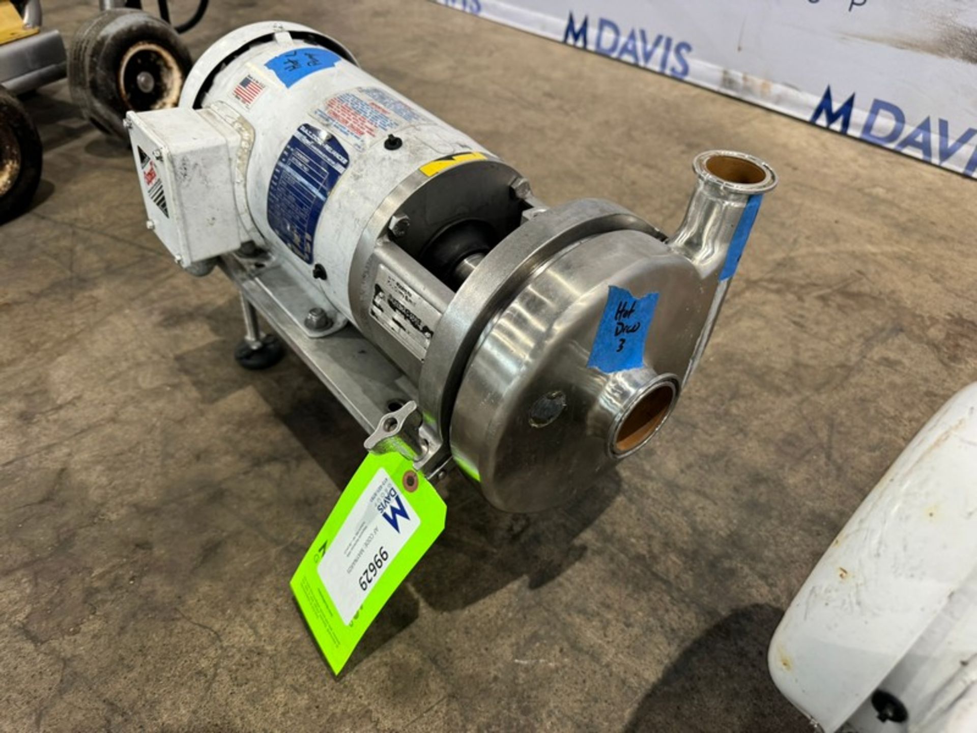 WCB 2 hp Centrifugal Pump, M/N C216, S/N 1000002739336, with Baldor 3490 RPM, 208-230/460 Volts, 3 - Image 5 of 6