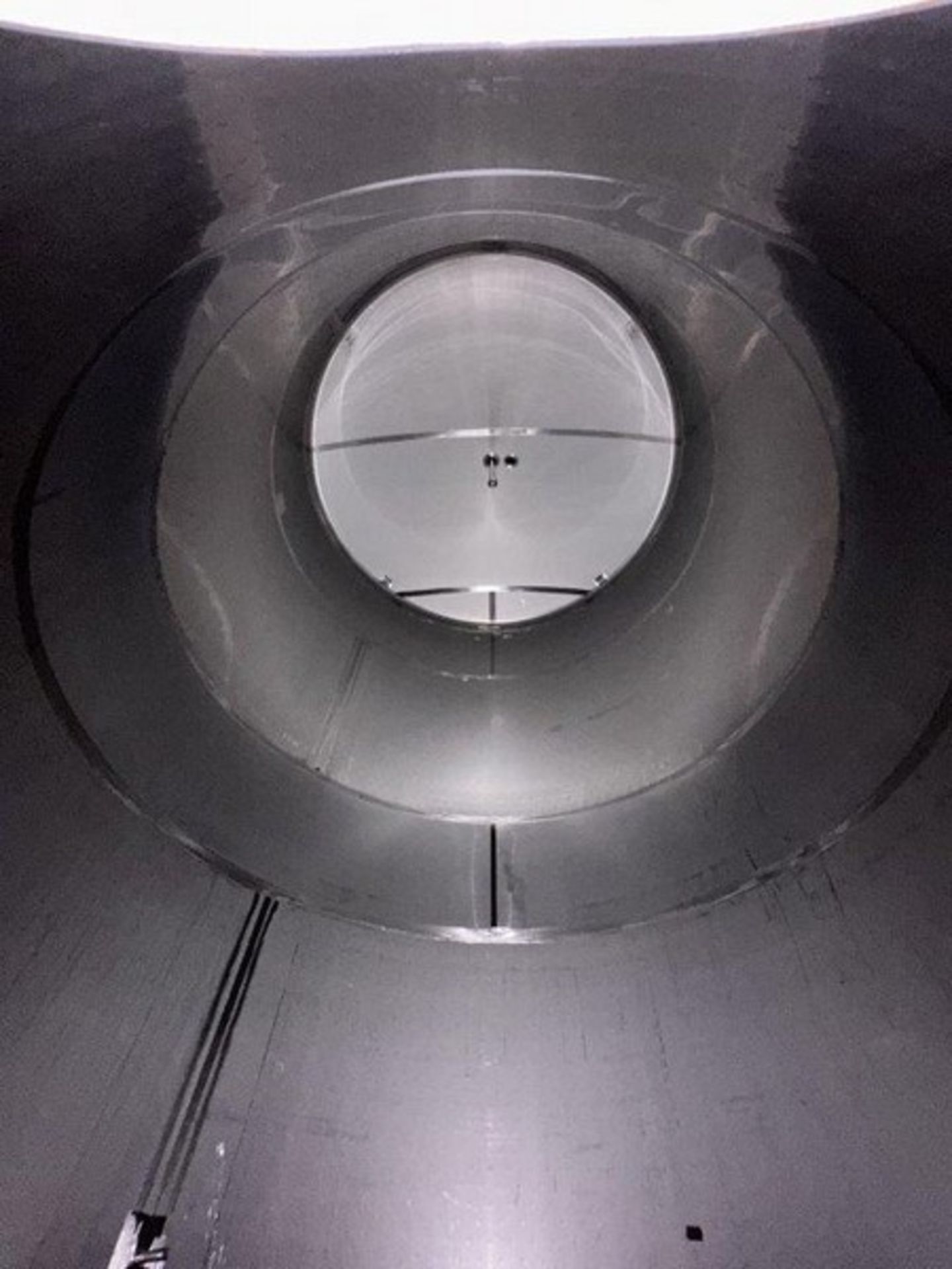 150 BBL (4650 Gallon) Vertical Cone Bottom 304 Stainless Steel Jacketed Vessel. Manufactured by - Image 4 of 14