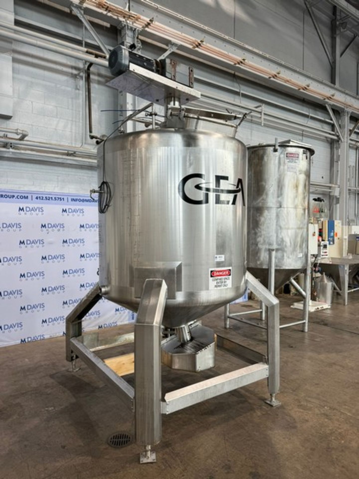 2012 2,000 Liter S/S Batch Formula Pro Mixer 2 Mixer, Project No.: 130614-BF01, with (3) S/S CIP