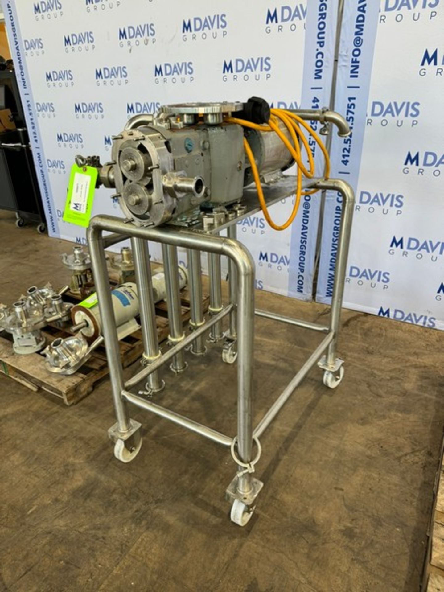 WCB Aprox. 5 hp Positive Displacement Pump, M/N 030, S/N 17561, with Aprox. 1-1/2" Clamp Type
