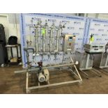 PolyPore Liqui-Cell S/S (4) Filter Filtration System, with Vacuum Pump, Mounted on S/S Frame (