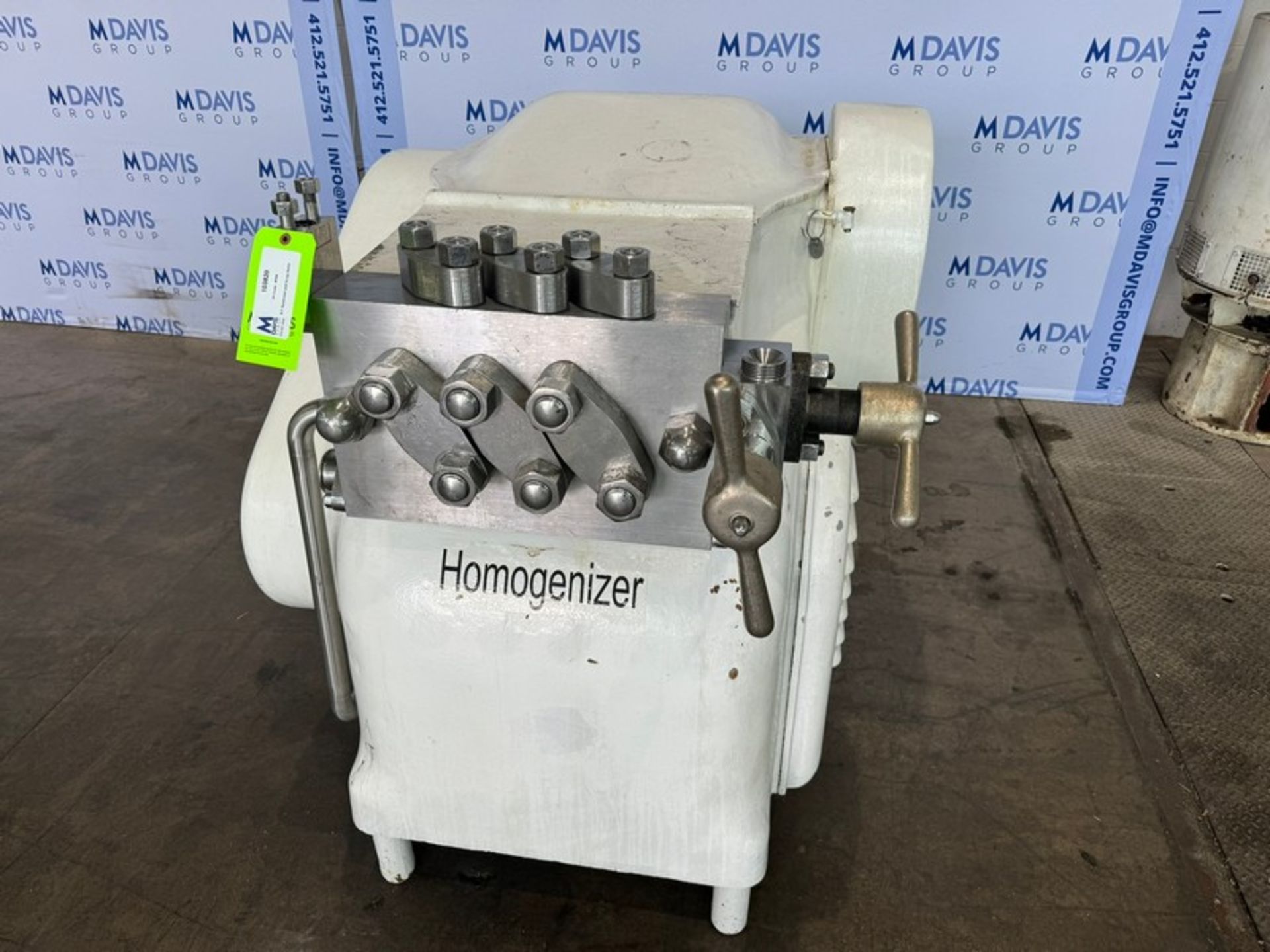 Gaulin Homogenizer, Type: 1500KP12X3PS, S/N 38576057, with 3-Pistons, with 1/0.75 hp S/S Clad - Image 7 of 8