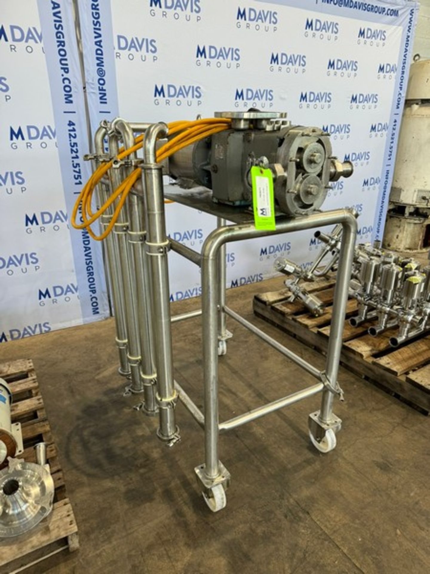 WCB Aprox. 5 hp Positive Displacement Pump, M/N 030, S/N 17561, with Aprox. 1-1/2" Clamp Type - Image 2 of 11