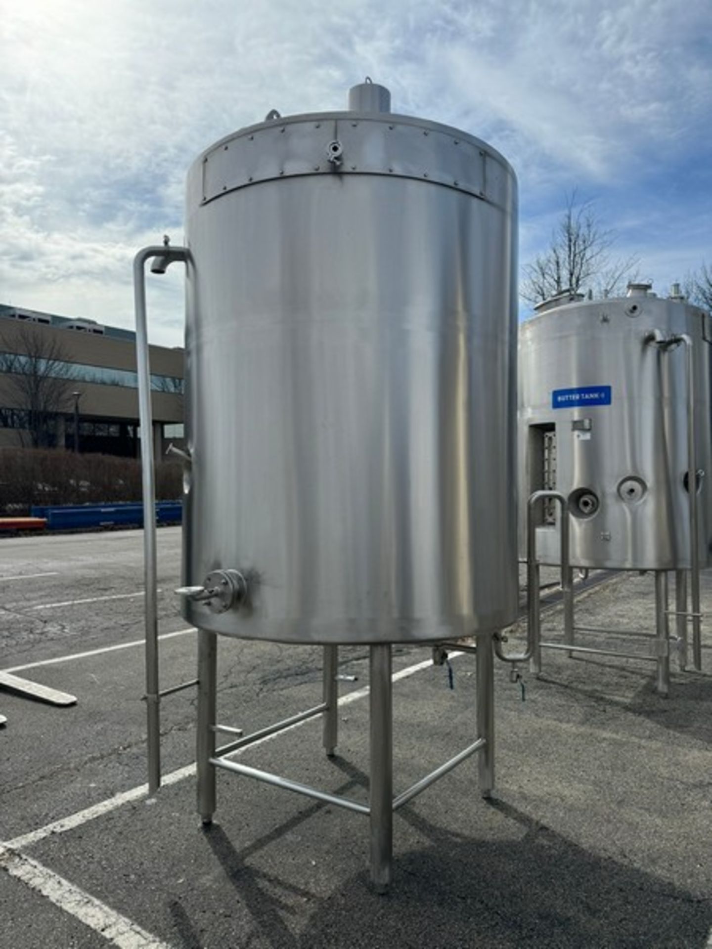 2013-2014 ABC Process Solutions 2,000 LTRS S/S Vertical Butter Tank II, MOC AISI 316, Job No. - Image 3 of 9