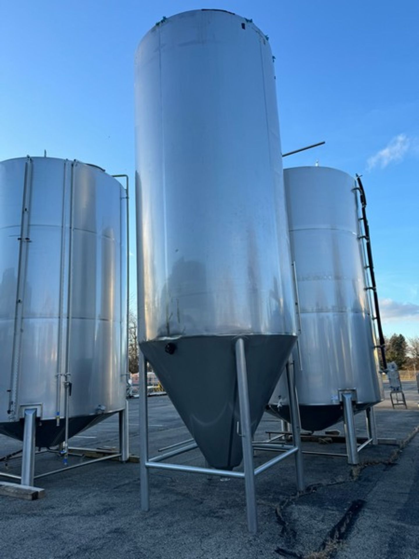 2011 Bera-Plan 100-BBL S/S Fermentation Tank, Aprox. 84" Dia. x 156" Straight Height, with Jacket ( - Image 7 of 17