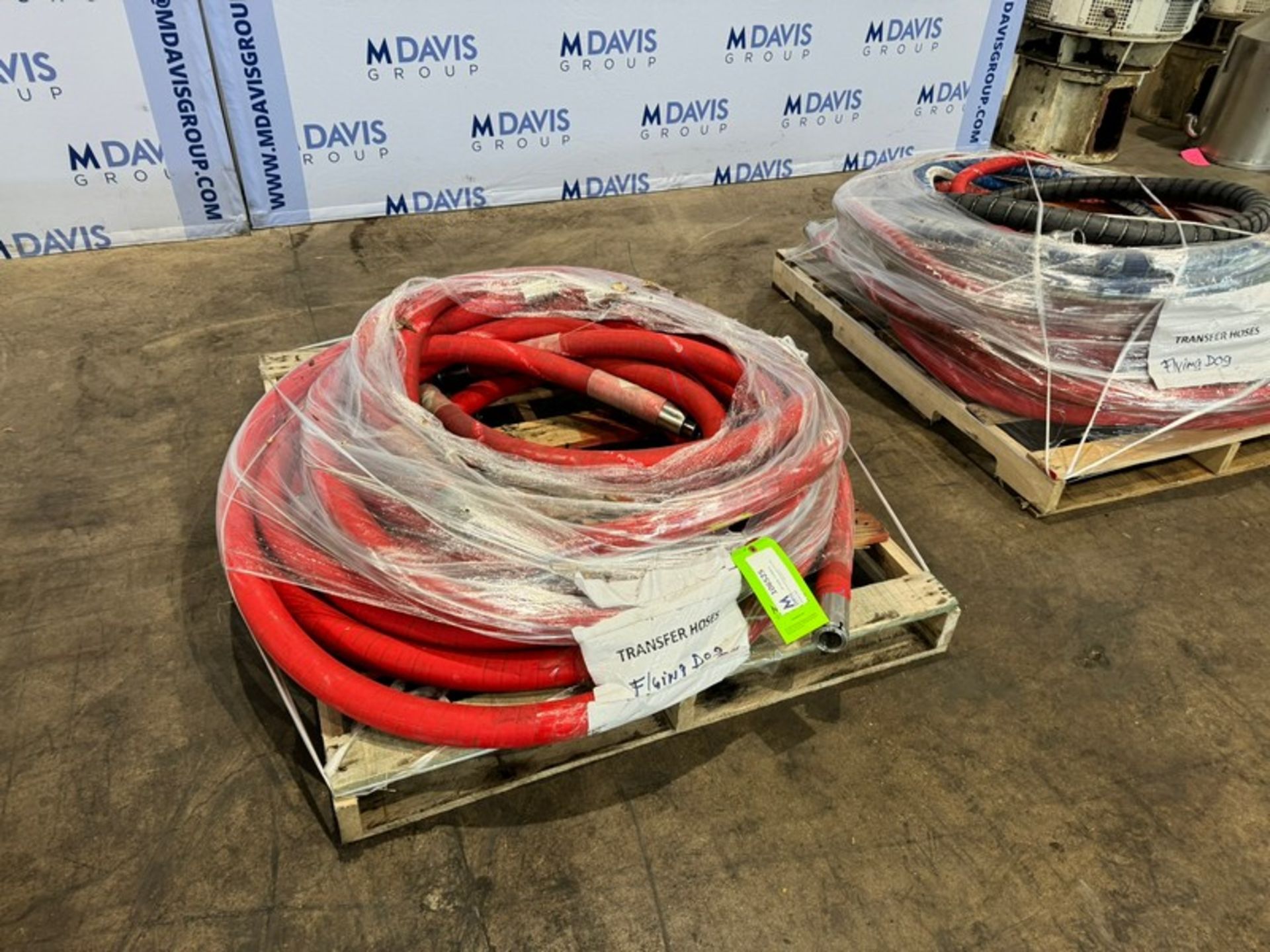 (3) Clamp Type Transfer Hoses, Assorted Lengths, with Aprox. 1-1/2" Dia. Clamp Type Ends (NOTE: - Image 2 of 4