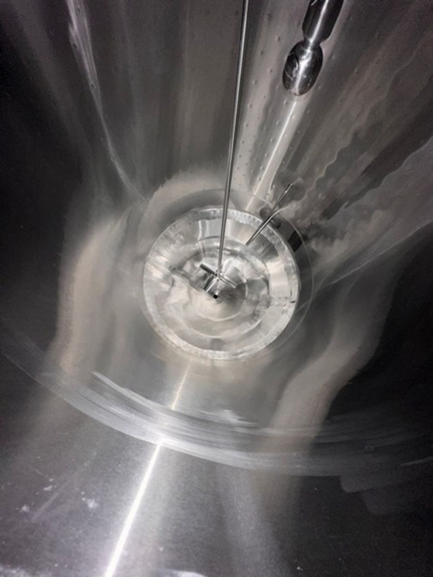 252 gallon Stainless Steel Cone bottom Mix Tank, built by JV NorthWest. Top entering slanted Sharp - Image 13 of 18