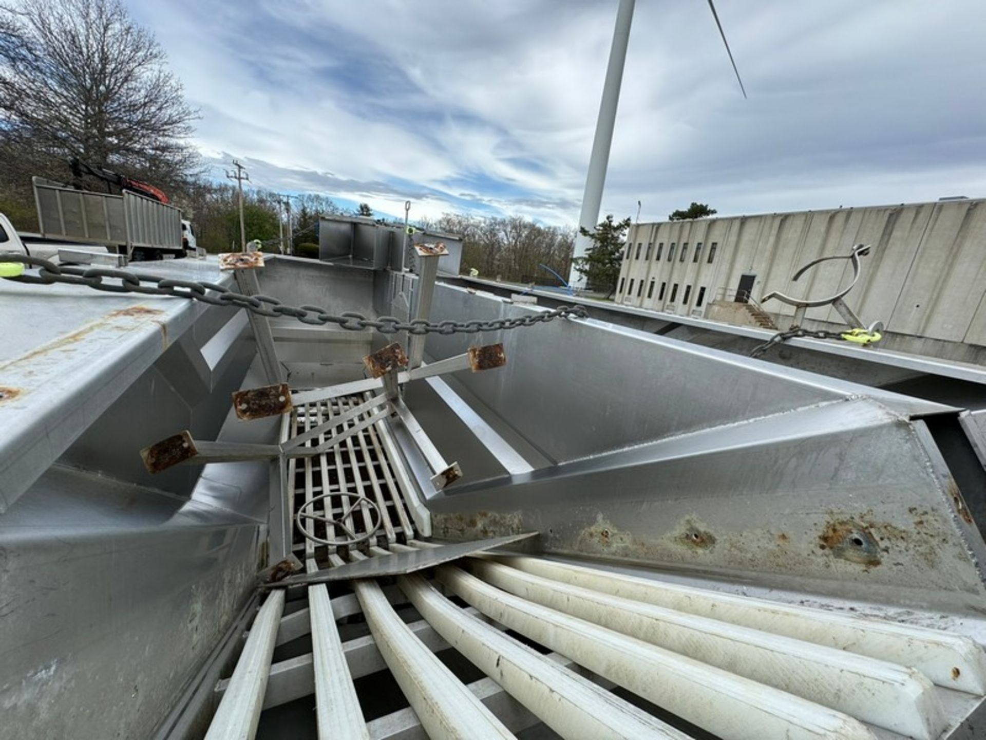 Dual Gooseneck S/S Infeed Hopper & Trough - Image 8 of 10