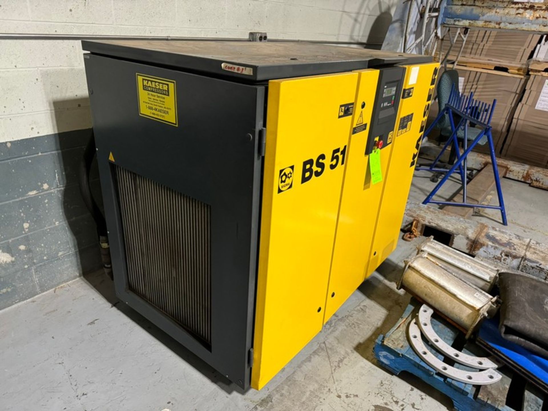 2001 KAESER BS 51 Air Compressor, S/N 1127, 460 Volts, 3 Phase (LOCATED IN GLOUCESTER, MA) - Image 4 of 6