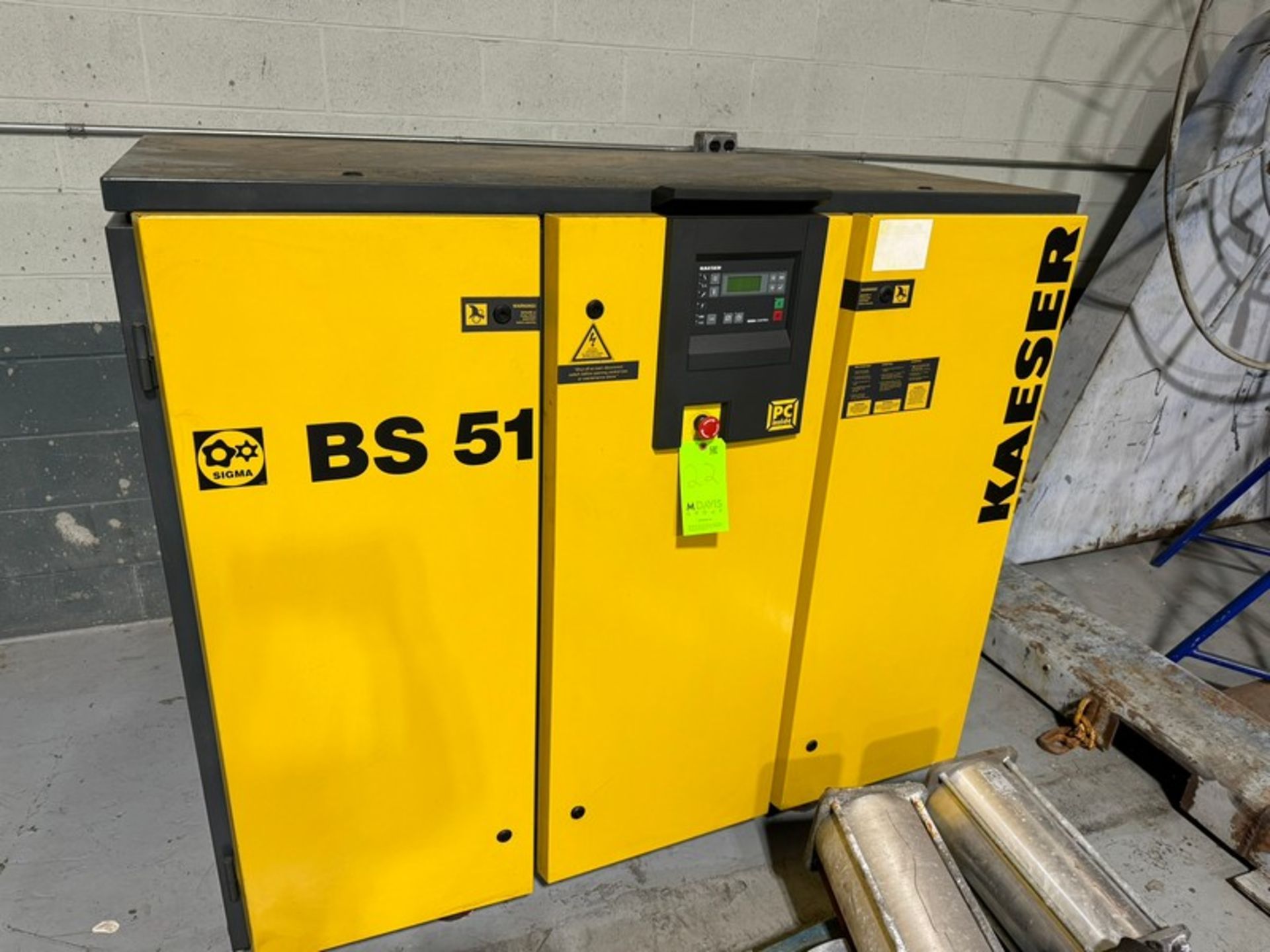 2001 KAESER BS 51 Air Compressor, S/N 1127, 460 Volts, 3 Phase (LOCATED IN GLOUCESTER, MA)