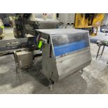 S/S Bag Inserter, Roll Length Aprox. 44" W, Mounted on S/S Frame (LOCATED IN GLOUCESTER, MA)