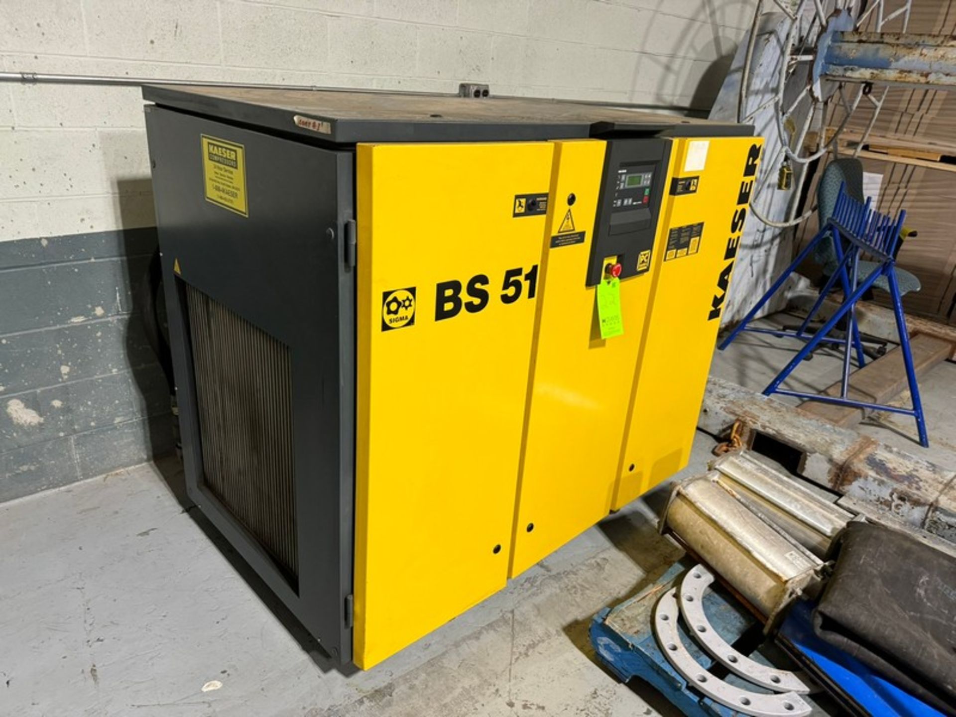 2001 KAESER BS 51 Air Compressor, S/N 1127, 460 Volts, 3 Phase (LOCATED IN GLOUCESTER, MA) - Image 2 of 6