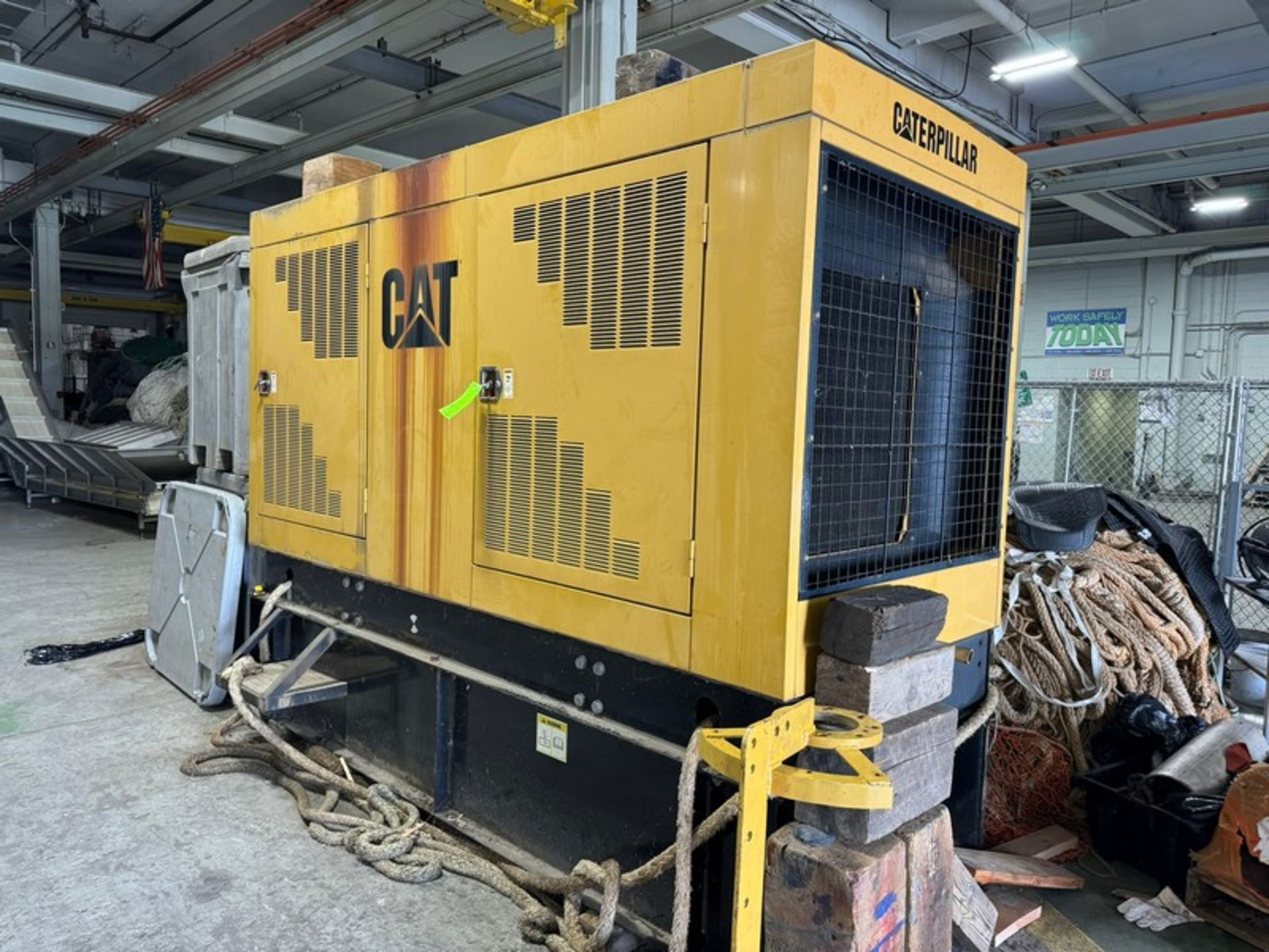 CAT 3306 Generator, S/N 9NR05455, 285 KW, with Bottom Mounted Fuel Tank (LOCATED IN GLOUCESTER, MA)