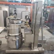 Barrel Elevator- stainless steel barrel lifter, elevation max. 50 hin. heigt for discharge,
